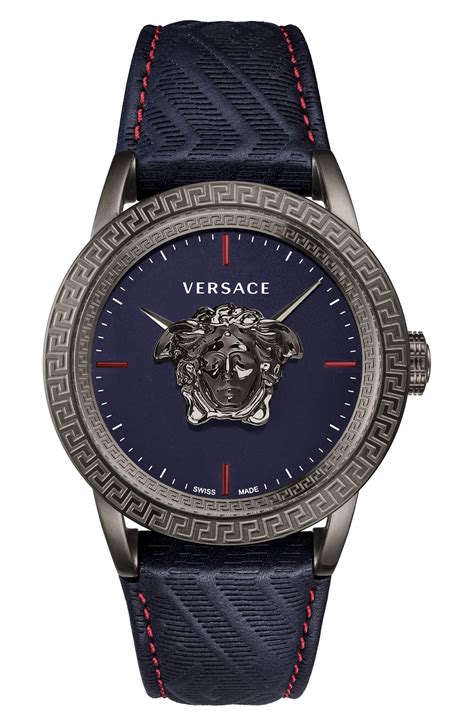 versace leather watch sale